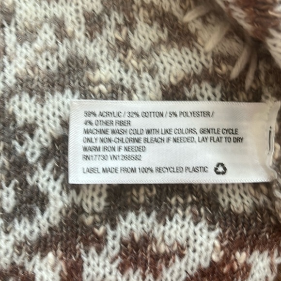Knox Rose Poncho Style Sweater Leopard Print Sleeveless Size Extra Small Tassels - Picture 8 of 16